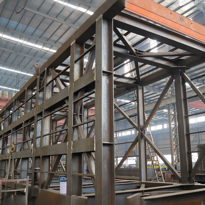 Boîte de cadre de structure métallique de Q235 Q355 pour l'équipement 36x9x8m