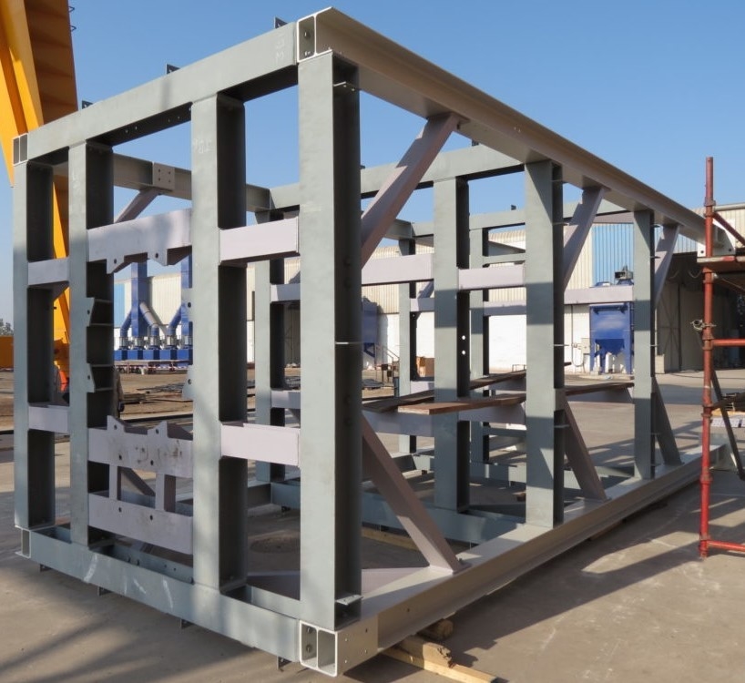 Construction soudée de dérapage de construction de structure de cadre en métal d'ASTM pour l'industrie énergétique
