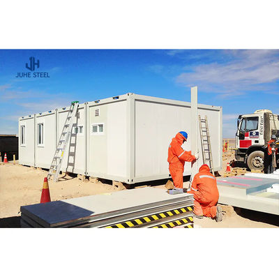 Extension modulaire de l'école 20ft ou 40ft Slide Out Container House pour un hébergement hôtelier