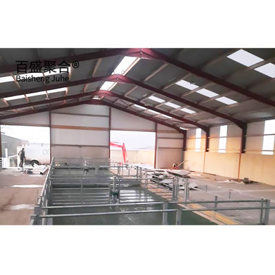 Structure en acier certifiée ISO9001 2008/CE/BV pour les élevages de volailles et de chèvres fabriqués