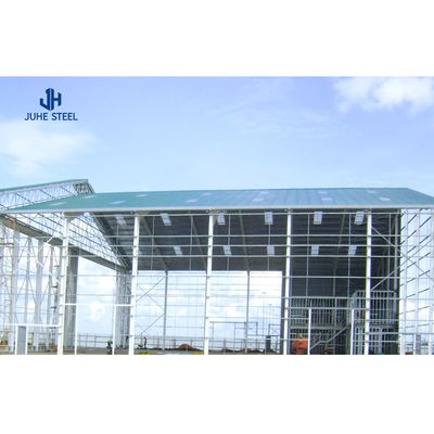 Service de traitement de flexion Structure de cadre métallique en acier pour la construction de hangars industriels