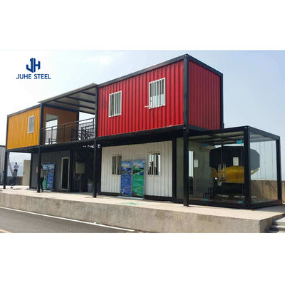 Hôtel Maison de conteneurs à paquet plat préfabriquée 20 pieds structure en acier pliable pliable