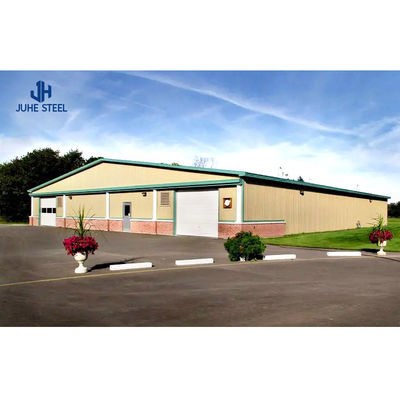 Salle d'atelier de construction industrielle préfabriquée en acier avec fenêtre en alliage d'aluminium