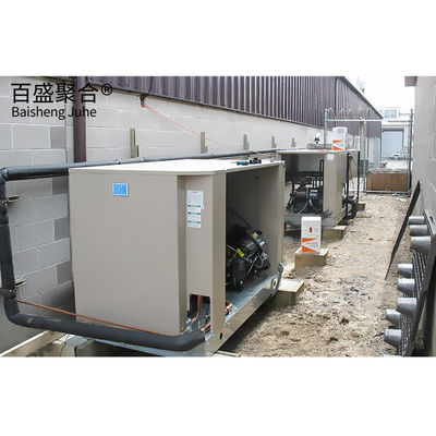 Unité de réfrigération à entrée pour les chambres froides industrielles avec structure en acier à connexion par boulons