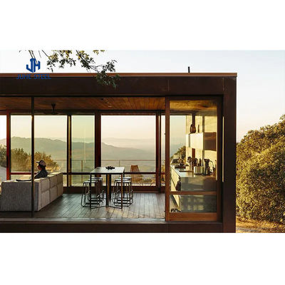 Maison de conteneur pliable avec 50/75 mm EPS panneau sandwich mur et plancher de châssis en acier
