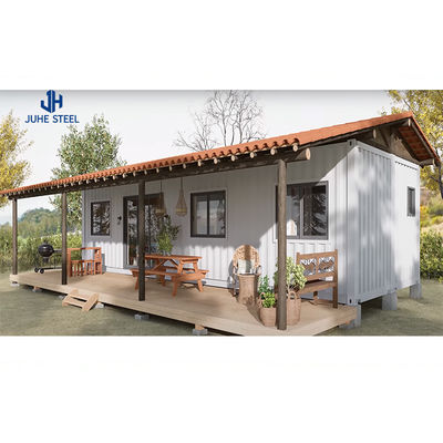 Maison de conteneur pliable avec 50/75 mm EPS panneau sandwich mur et plancher de châssis en acier