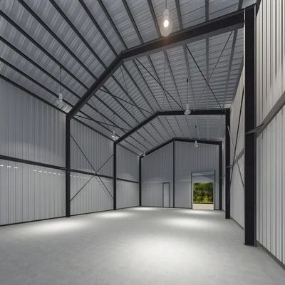 Structure en acier d'entrepôt préfabriqué avec cadre en acier léger et performances imperméables