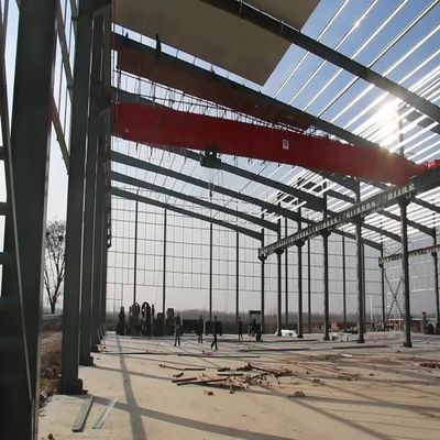 Structure en acier d'entrepôt préfabriqué avec cadre en acier léger et performances imperméables