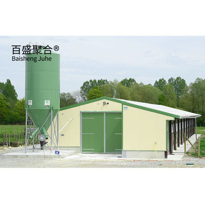 Structure en acier galvanisé à chaud, poulet, élevage de volailles, hangar pour la capacité de charge lourde