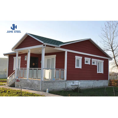 Porte coulissante cadre en acier préfabriqué structure maison kits villa avec fenêtre en alliage d'aluminium