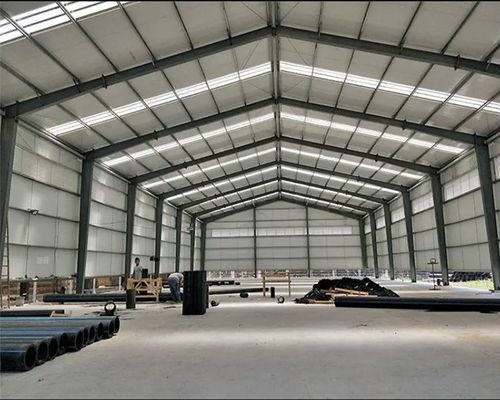 Atelier d'acier 1000 mètres carrés bâtiment d'entrepôt préfabriqué prêt à l'emploi