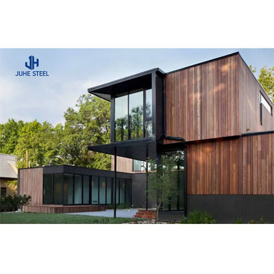 Maison de conteneurs préfabriqués avec poutre en acier solide en forme de H et porte à panneau sandwich