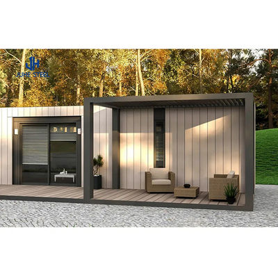 Maison de conteneurs préfabriqués avec poutre en acier solide en forme de H et porte à panneau sandwich
