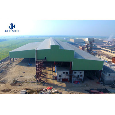 Service de découpe Atelier de construction préfabriqué en acier avec fenêtre en alliage d'aluminium