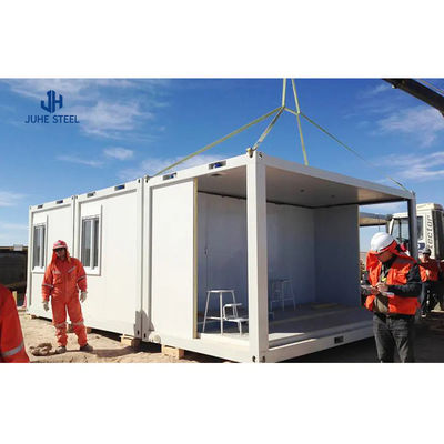 Container Shipment Prefabriqué Mobile Home Kiosk Maison avec porte en acier et toilette