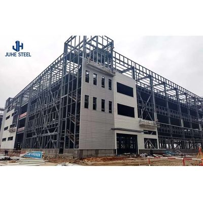 Faisceau d'acier solide en forme de H Construire rapidement un cadre industriel métallique préfabriqué pour un hangar