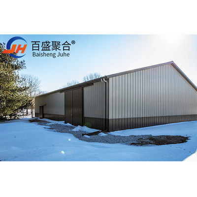Réfrigérateur à structure en acier préfabriqué avec structure en grille à longue portée et qualité Q235B Q355B