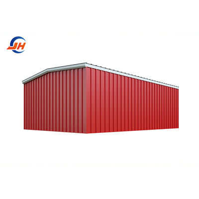 Toiture en tôle d'acier unique de capacité de trois voitures 24x36 Garage pour petit atelier de réparation automobile