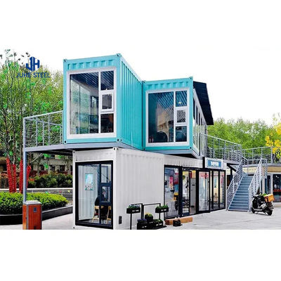Maison de conteneurs de logement mobile Structure modulaire d'appartement en acier pour 3-4 chambres