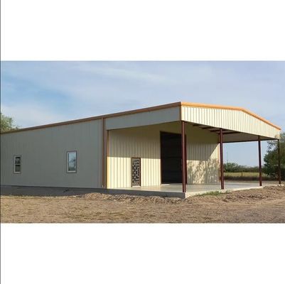 Répondre aux exigences du client Atelier préfabriqué Auto-entreposage Bâtiment en métal avec fenêtre en PVC