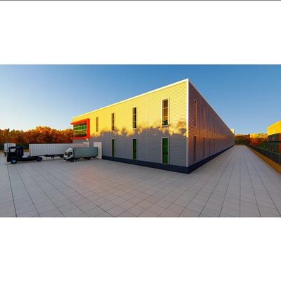 Répondre aux exigences du client Atelier préfabriqué Auto-entreposage Bâtiment en métal avec fenêtre en PVC