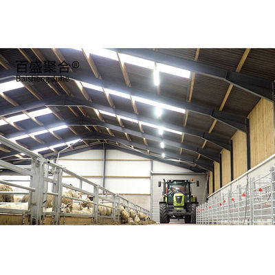 Château de fermes métalliques Structure en acier Maison de moutons préfabriquée avec conception de dessin PKPM
