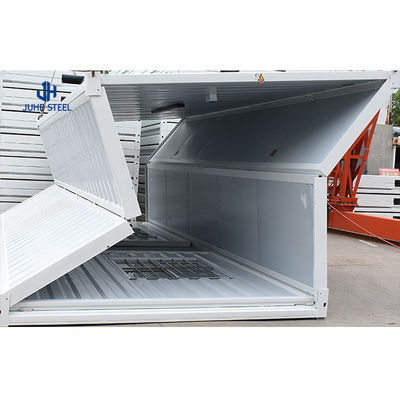 Maison modulaire en conteneurs avec fenêtre en aluminium, design chinois pliable et portable.