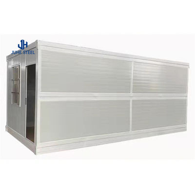 Maison modulaire en conteneurs avec fenêtre en aluminium, design chinois pliable et portable.