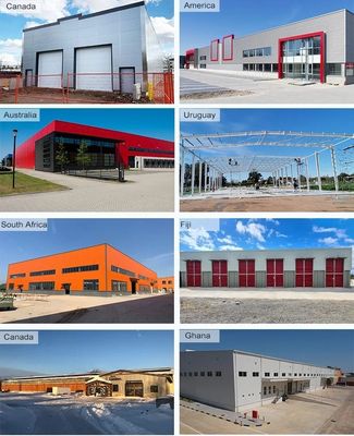 Q235B Usine de fabrication préfabriquée de structures métalliques en acier atelier de vente entrepôt de stockage