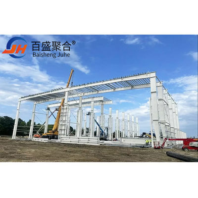 Structure en acier préfabriquée pour entrepôt et atelier