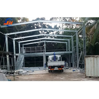 Q235B/Q345B Construction de structures préfabriquées en acier à faible teneur en carbone pour entrepôts de hangars agricoles
