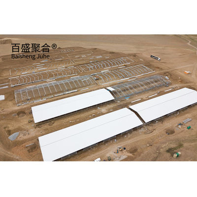 Ferme de volaille automatique maisons de porcs préfabriquées à couche avec conception et fenêtre en alliage d'aluminium