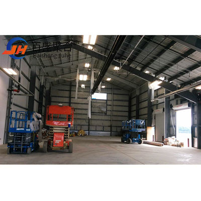 Service de traitement de soudage entrepôt métallique préfabriqué avec cadre principal en acier léger Q345 Q235