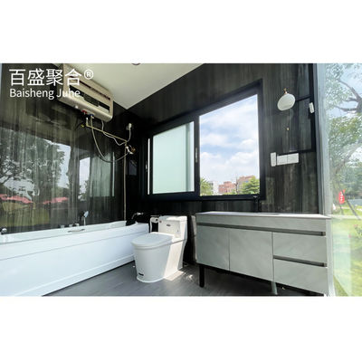 Maison capsule spatiale portable en acier moderne sur mesure avec cuisine maison de conteneur préfabriquée 40ft