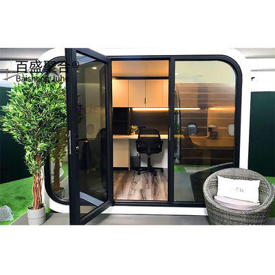 Maison capsule spatiale portable en acier moderne sur mesure avec cuisine maison de conteneur préfabriquée 40ft