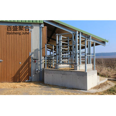 Structure d'acier Croupier Ferme laitière Ferme porcine/ovine/caprine Maison Croupier avec fenêtre en alliage d'aluminium