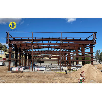 Acier léger Q345 Q235 Charpente principale galvanisée Préfabriquée bâtiment à grande portée