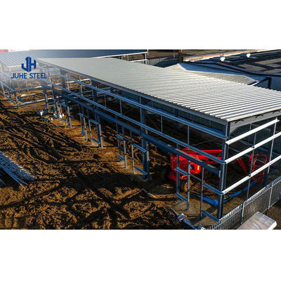 Structure en acier bâtiments de granges légers pour les bâtiments industriels sur mesure