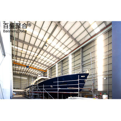 Entrepôt préfabriqué mobile industriel commercial avec porte coulissante et standard AiSi