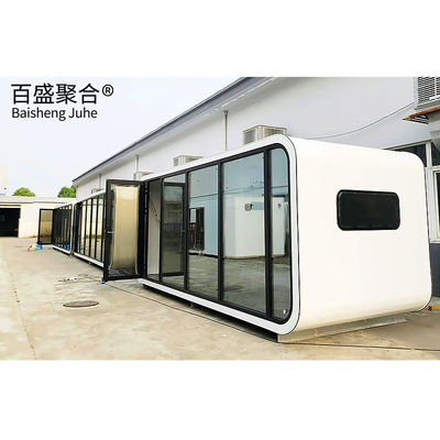 Maison de capsule spatiale préfabriquée pour l'hôtel Villa Maison de conteneur de cabine modulaire moderne