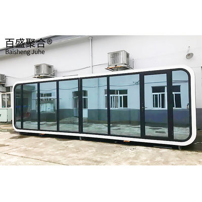 Maison de capsule spatiale préfabriquée pour l'hôtel Villa Maison de conteneur de cabine modulaire moderne
