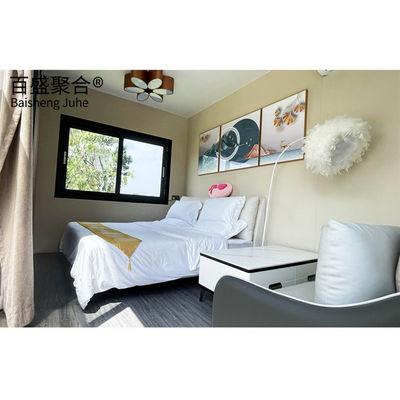 Maison de capsule spatiale préfabriquée pour l'hôtel Villa Maison de conteneur de cabine modulaire moderne