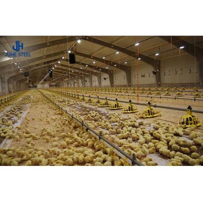 Structure en acier galvanisé à chaud pour la construction d'une maison de poulet