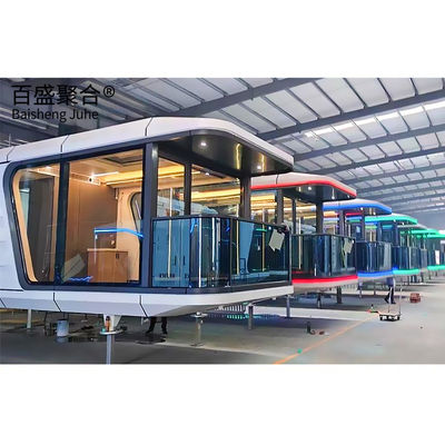 Capsule spatiale modulaire préfabriquée en acier 2023 Maison/Hôtel/Maison pour la décoration paysagère