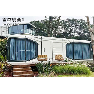 Expédition spéciale maison de capsule spatiale préfabriquée pour un camping-resort écologique