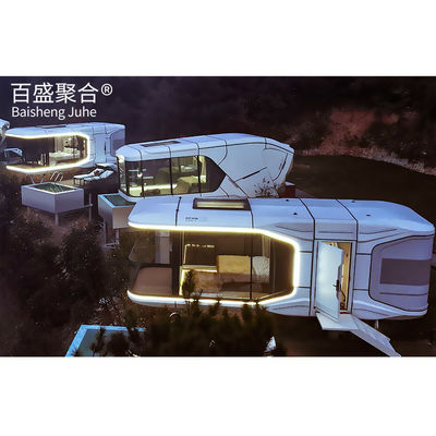 Maison modulaire spatiale moderne avec cadre en acier galvanisé