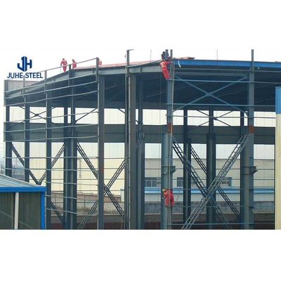 Entrepôt de structure en acier léger avec grilles de toiture auto-entreposage et cadre préfabriqué