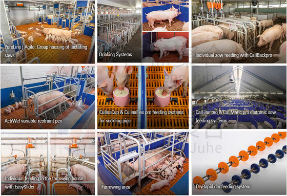 Porte coulissante Porte à rouleaux pour les cages à couche de ferme de bovins et de porcs