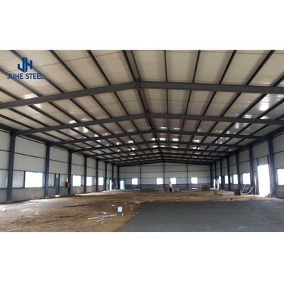 Entrepôt de structure en acier léger avec grilles de toiture auto-entreposage et cadre préfabriqué