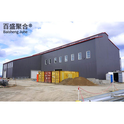 Construction de bâtiments en acier préfabriqué résistant au vent de qualité légère Q235 Q355B